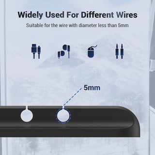 TOPK L16 Kabel-Organizer aus Silikon, USB-Kabelaufwicklung für den Schreibtisch, ordentliche Management-Clips, Kabelhalter für Maus, Kopfhörer, Kabel-Organizer