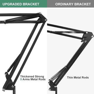 Scissor Arm Stand For Bm800 Microphone Stand With A Spider Cantilever Bracket Universal Shock Mount Mic Holder