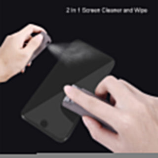 2 In 1 Phone Screen Cleaner Spray Computer Screen Dust Removal Microfiber Cloth Set Cleaning Artifact Without Cleaning Liquid