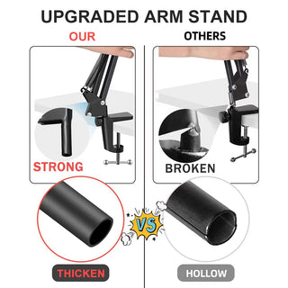 Scissor Arm Stand For Bm800 Microphone Stand With A Spider Cantilever Bracket Universal Shock Mount Mic Holder